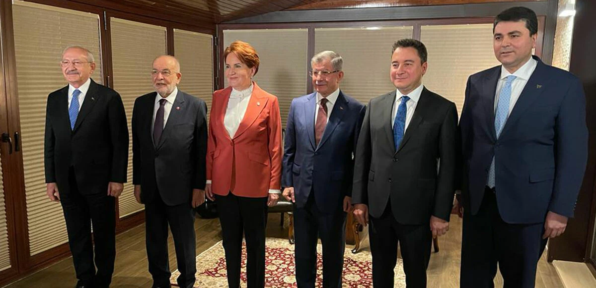 6 muhalefet lideri yuvarlak masada buluştu: Mutabakat metni 28 Şubat'ta açıklanacak