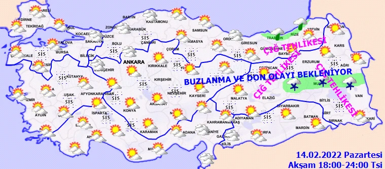 Meteoroloji duyurdu: Sağanak ve kar geliyor! Perşembe gününe dikkat (14 Şubat hava durumu)