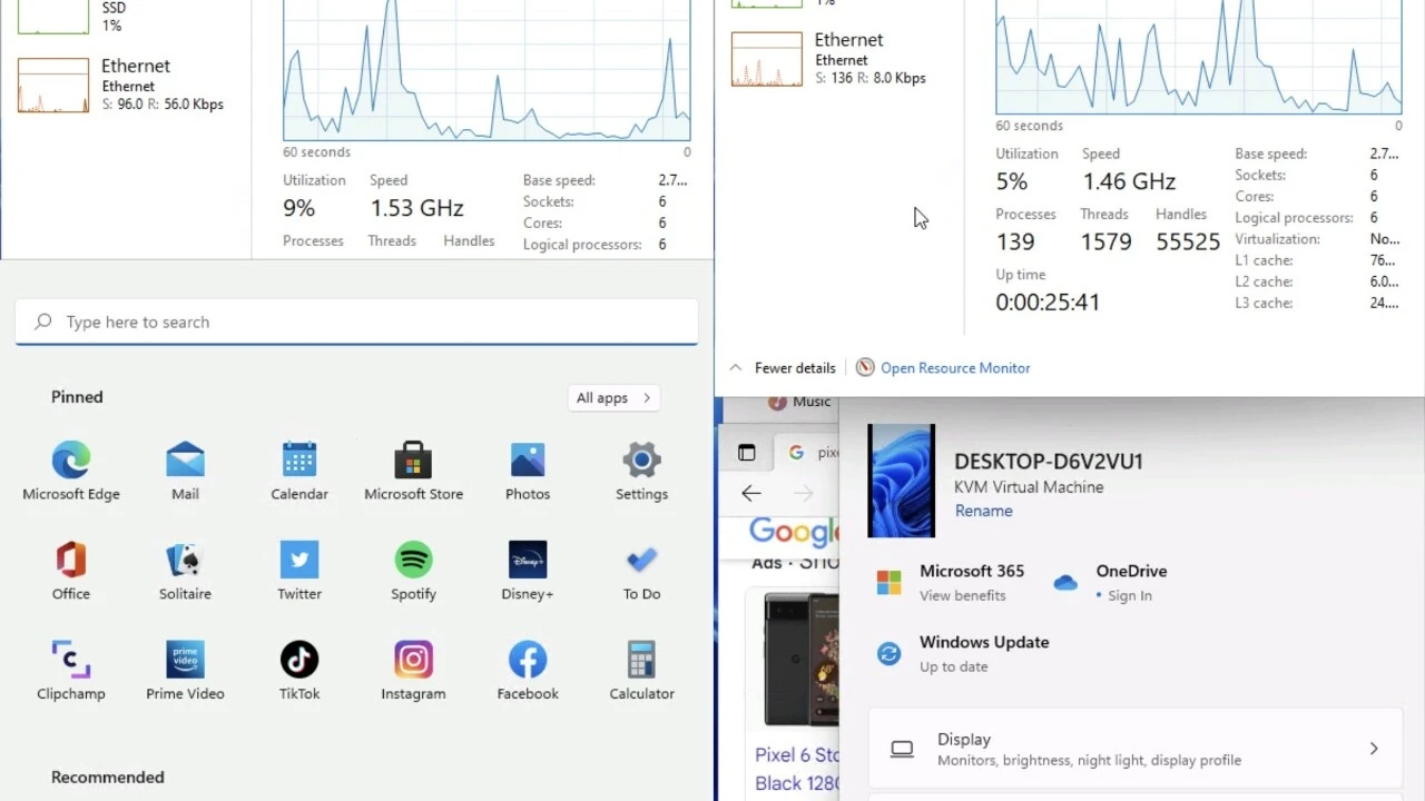 Android 13 ile Windows 11'i telefonlarda çalıştırmak mümkün