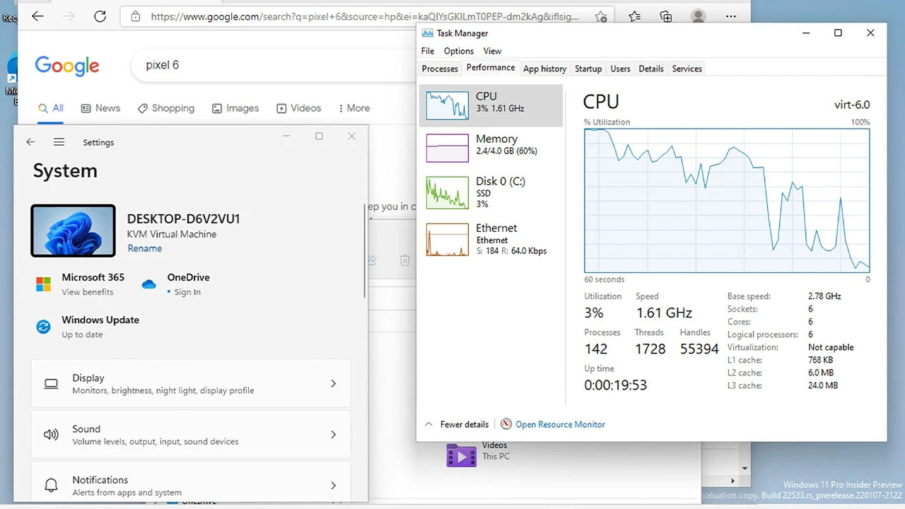 Android 13 ile Windows 11'i telefonlarda çalıştırmak mümkün