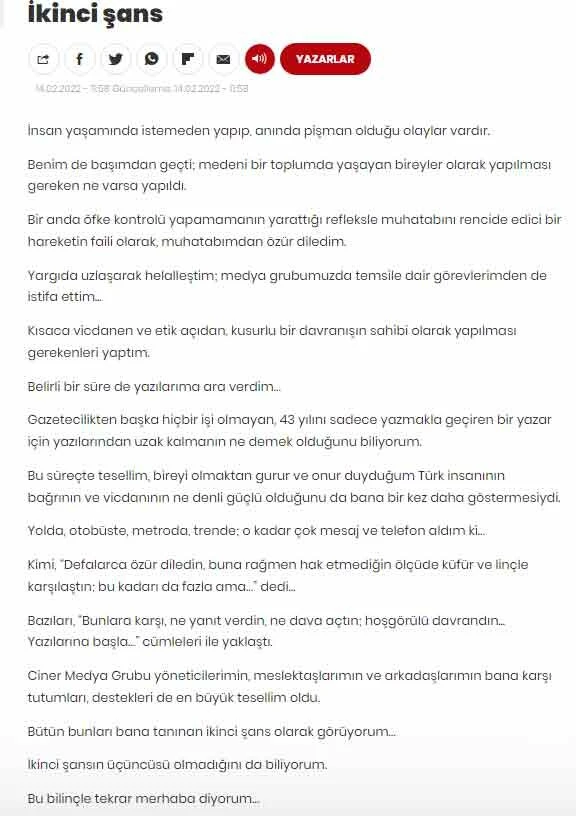 Yazıklar olsun! Habertürk, İHA muhabirini tokatlayan Muharrem Sarıkaya'yı geri aldı
