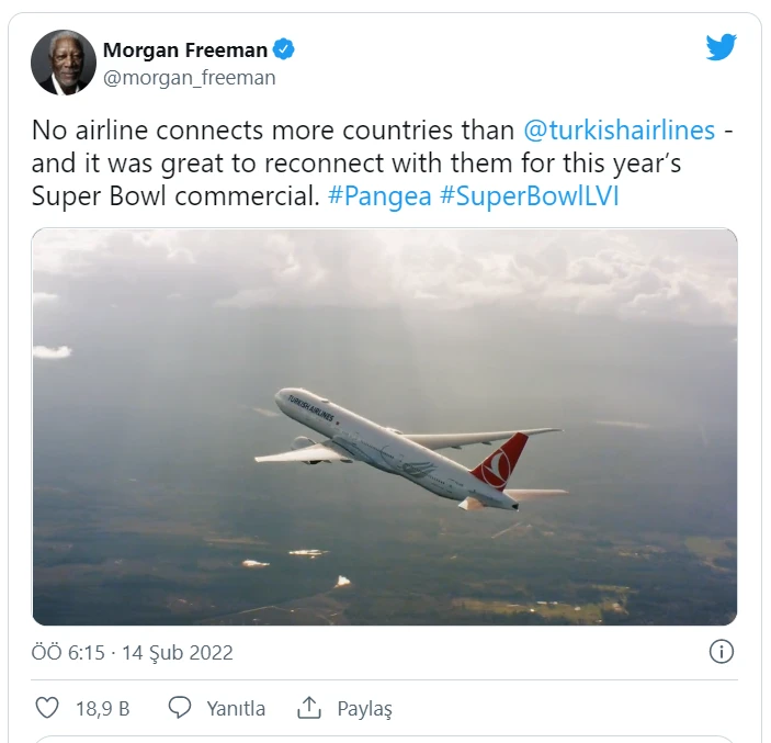 Morgan Freeman'ın THY reklamı Ermeni diasporasını harekete geçirdi! Provokatif paylaşımlar