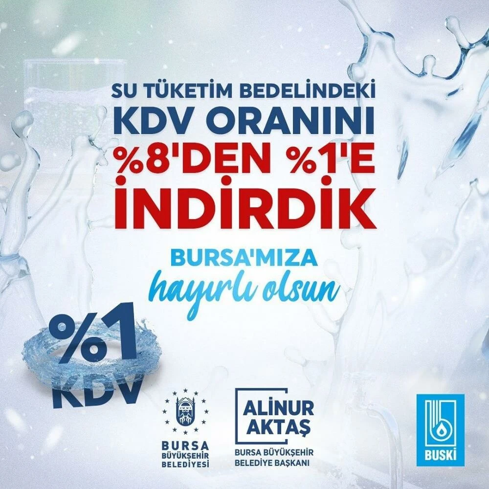 Su fiyatlarında KDV indirimi: Faturalar daha da düşecek