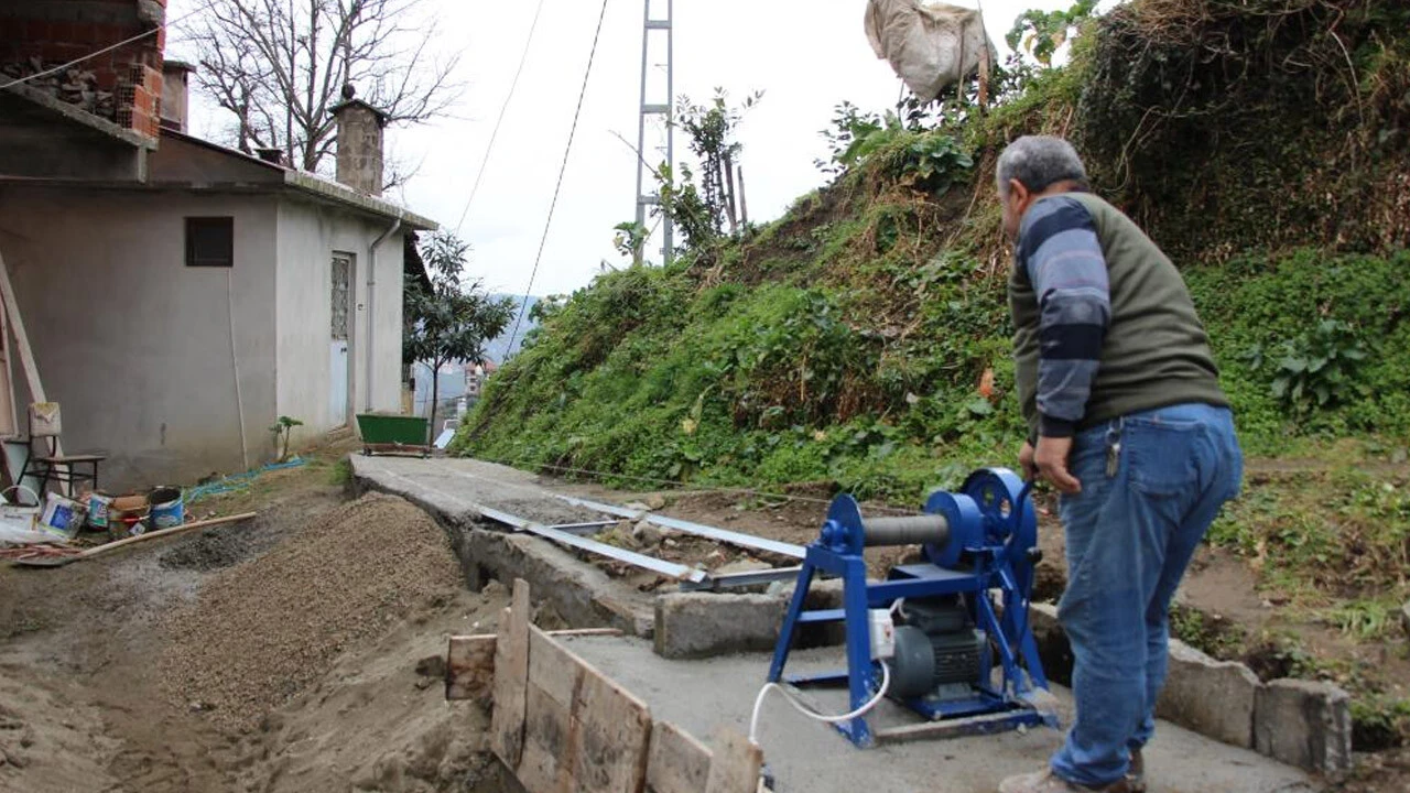 Bir Karadeniz klasiği: Evden önce yolunu yaptı, gören şaştı kaldı
