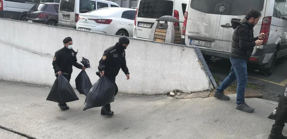 Polisler poşetlerle taşıdı! Halil Falyalı cinayetinin şüphelileri adliyeye sevk edildi
