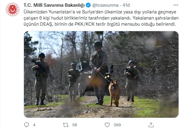 Hudut kartalları göz açtırmıyor: 4'ü terör örgüt üyesi 6 kişi yakalandı