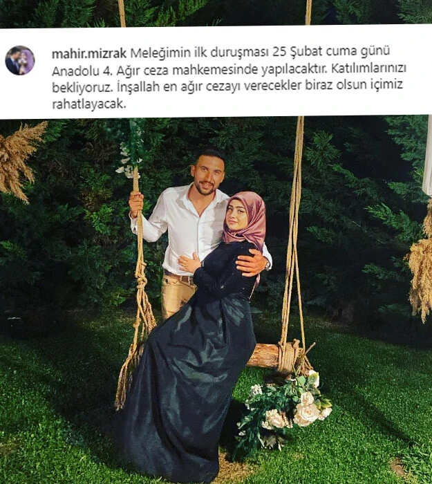 Başak Cengiz’in nişanlısı duruşma tarihine dikkat çekerek Türkiye’ye seslendi