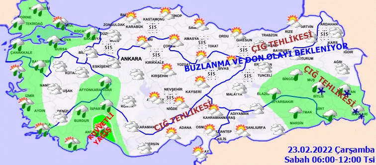 Meteoroloji'den birçok kente peş peşe uyarı: Yağışlar kuvvetli olacak (23 Şubat hava durumu)
