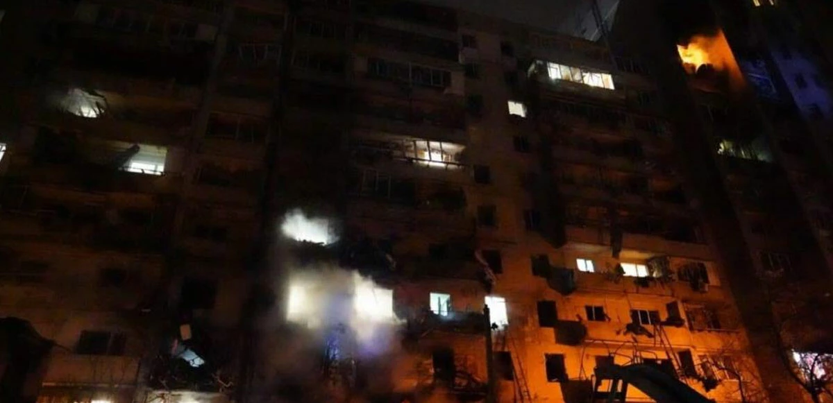 Kiev’de patlama sesleri duyuldu! Ukrayna Rus İHA'ısını böyle düşürdü - Video