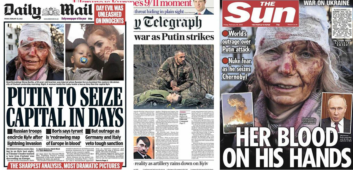 Rusya'nın Ukrayna'yı işgali dünya basınına böyle yansıdı