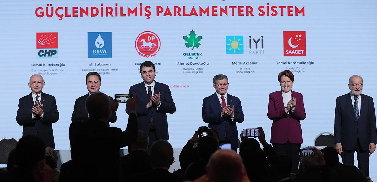 6 parti lideri, 'Güçlendirilmiş Parlamenter Sistem' metnini imzaladı