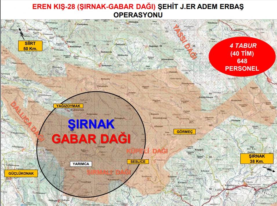 Son dakika! İçişleri duyurdu: Şırnak'ta Eren Kış-28 operasyonu başlatıldı