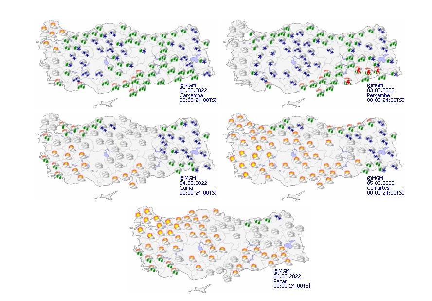 Meteoroloji'den birçok ile uyarı: Yağışlar yurdu etkisi altına aldı (2 Mart hava durumu)