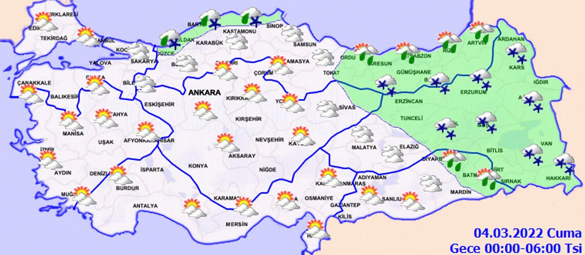 Meteoroloji uyardı! Kuvvetli kar yağışı geliyor (3 Mart hava durumu)