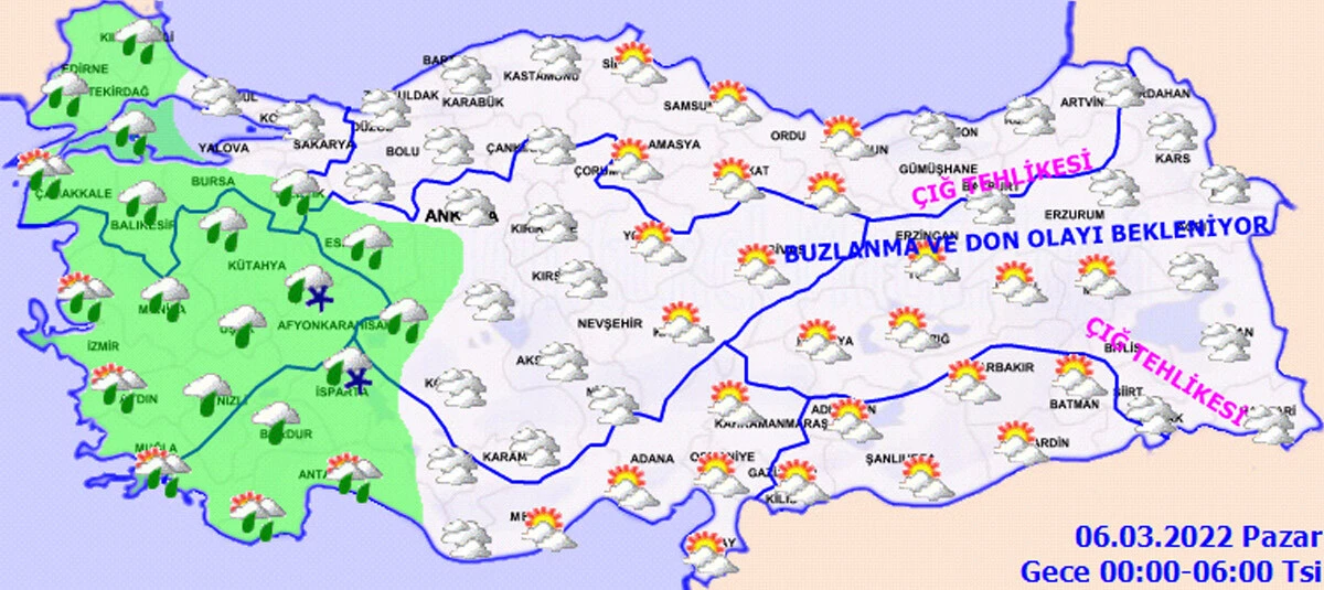 Meteoroloji'den kar uyarısı (5 Mart hava durumu)