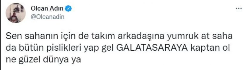 Olcan Adın'dan Marcao'ya sert sözler: Bütün pislikleri yap…