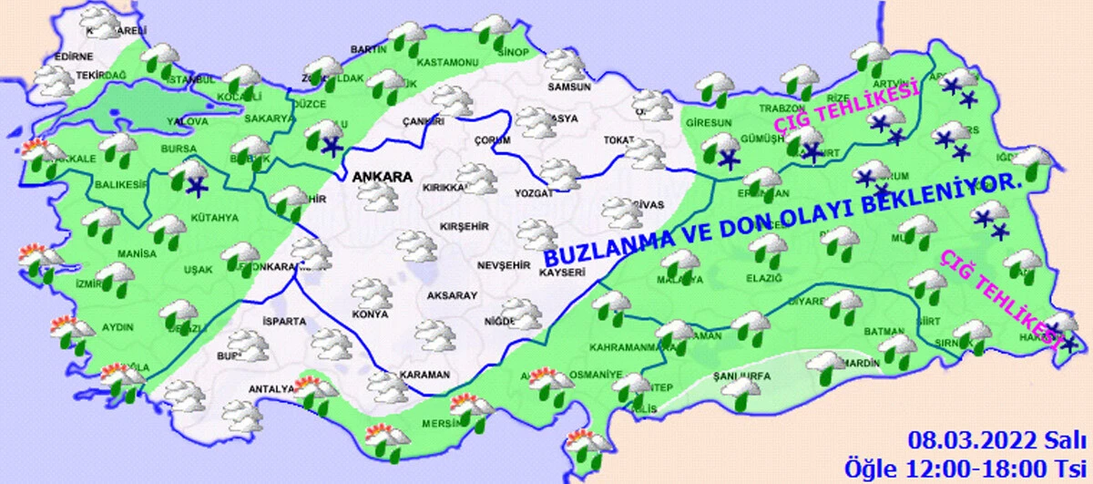 Meteoroloji saat vererek uyardı! Son 35 yılın en güçlü Mart karı geliyor (8 Mart hava durumu)