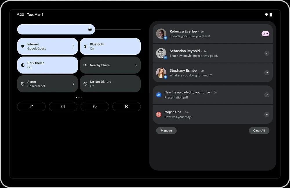 Google geniş ekranlı cihazlar için Android 12L güncellemesinin resmi sürümünü yayınladı