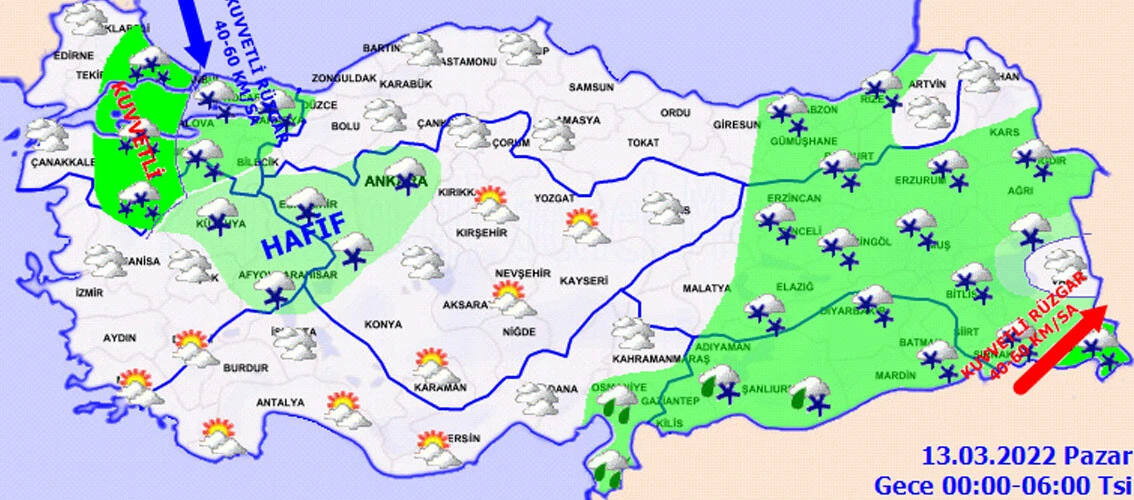 İstanbul'da kar alarmı! Akşam saatlerinde etkisini arttıracak, 12 saat kesintisiz yağacak