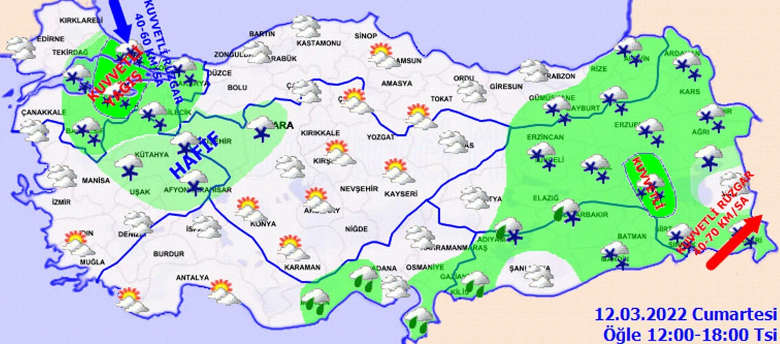 İstanbul'da kar alarmı! Akşam saatlerinde etkisini arttıracak, 12 saat kesintisiz yağacak