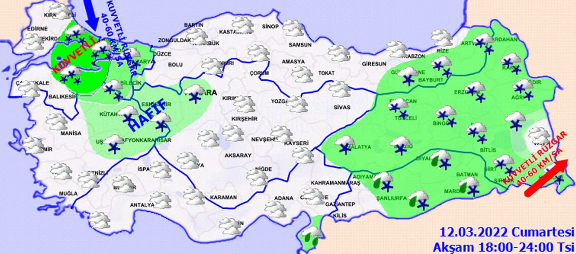 İstanbul'da kar alarmı! Akşam saatlerinde etkisini arttıracak, 12 saat kesintisiz yağacak