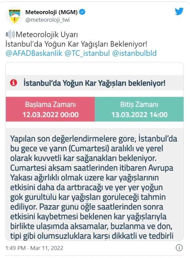 Meteoroloji saati saatine kadar bildi: Eleştirenler mahcup oldu