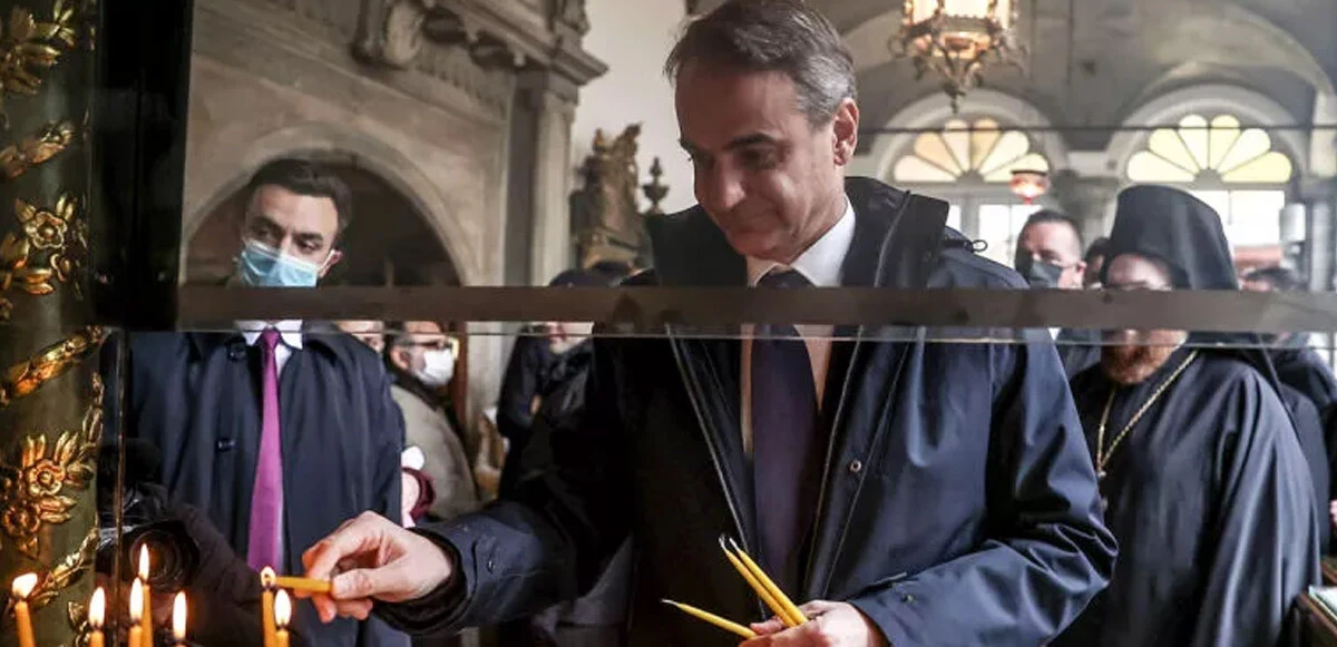 Cumhurbaşkanı Erdoğan, Yunanistan Başbakanı Miçotakis'i kabul etti