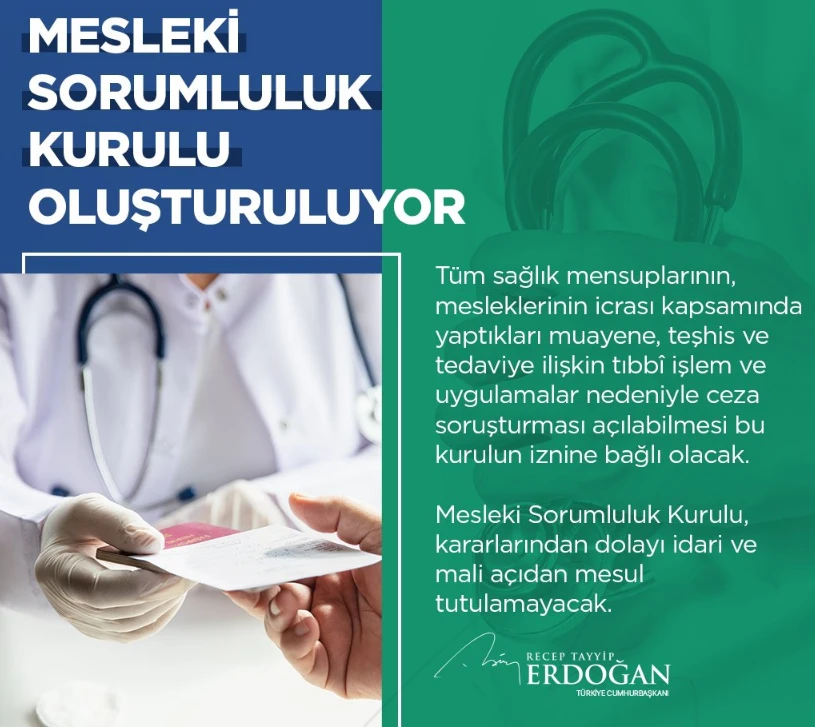 Cumhurbaşkanı Erdoğan'dan sağlık çalışanlarına 5 yeni müjde!