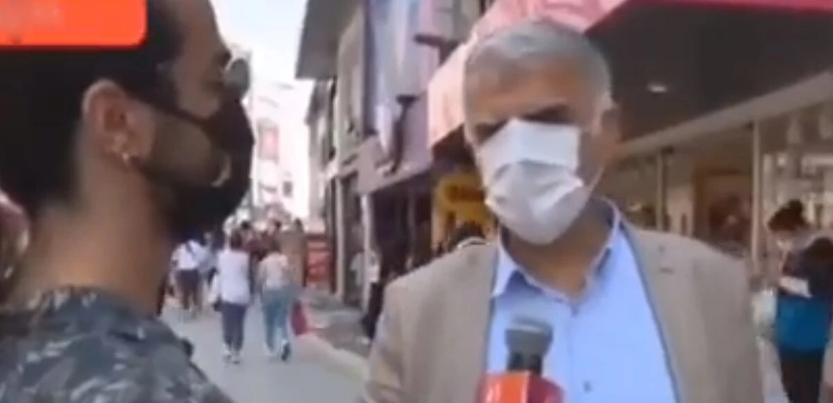 Sokak röportajında maske düştü, CHP İlçe Başkanı ortaya çıktı