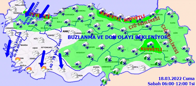 Meteoroloji tarih vererek uyardı! Kar daha da şiddetlenecek (18 Mart hava durumu)