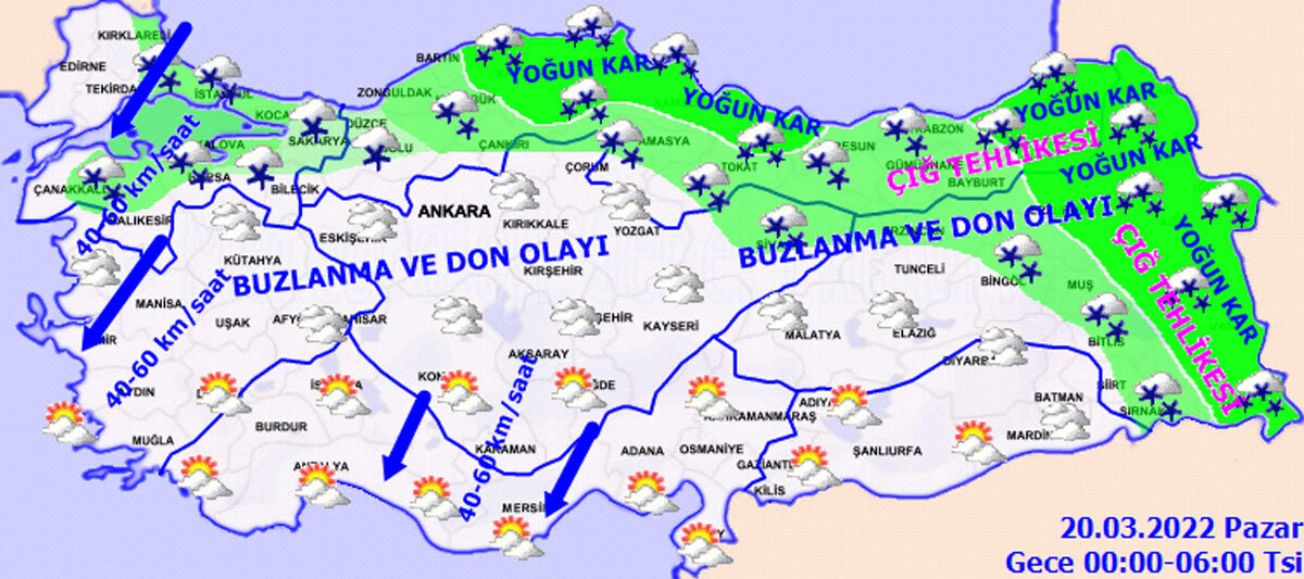 Meteoroloji'den yoğun kar uyarısı