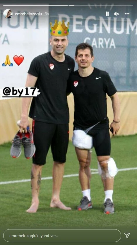 Emre Belözoğlu'ndan dikkat çeken Burak Yılmaz paylaşımı