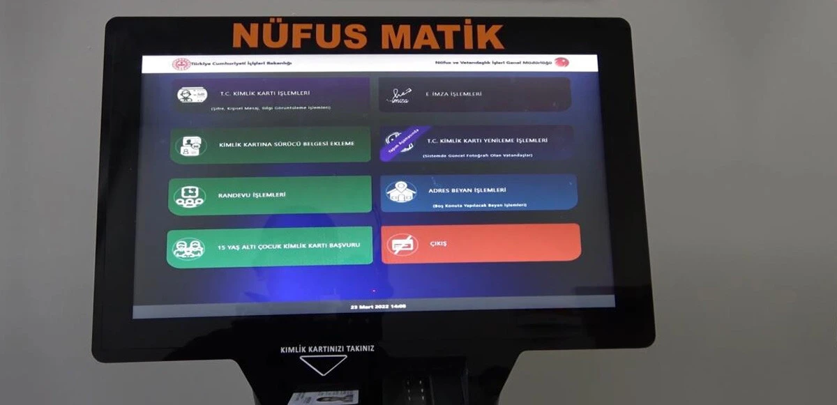 Tek dokunuşla nüfus işlemleri halledilebiliyor