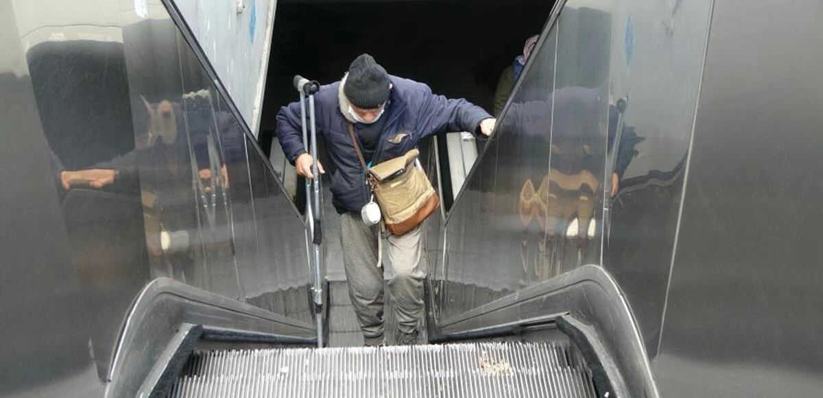 Taksim Metrosu’nda yürüyen merdiven çilesi