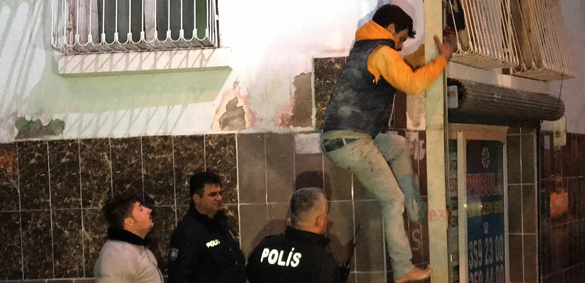 Hırsıza önce yardım sonra darp etti