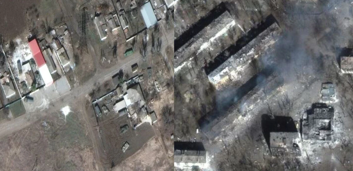 Rus güçleri bir şehri yok etti