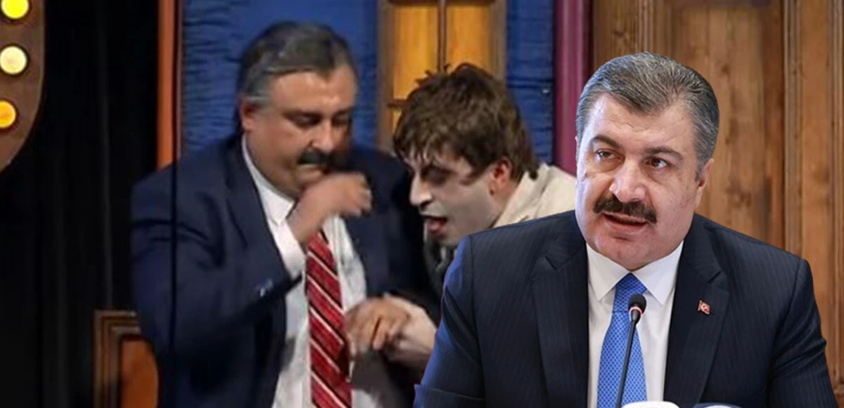 Bakan Fahrettin Koca'dan Güldür Güldür Show paylaşımı: Taklidi yapılmıştı