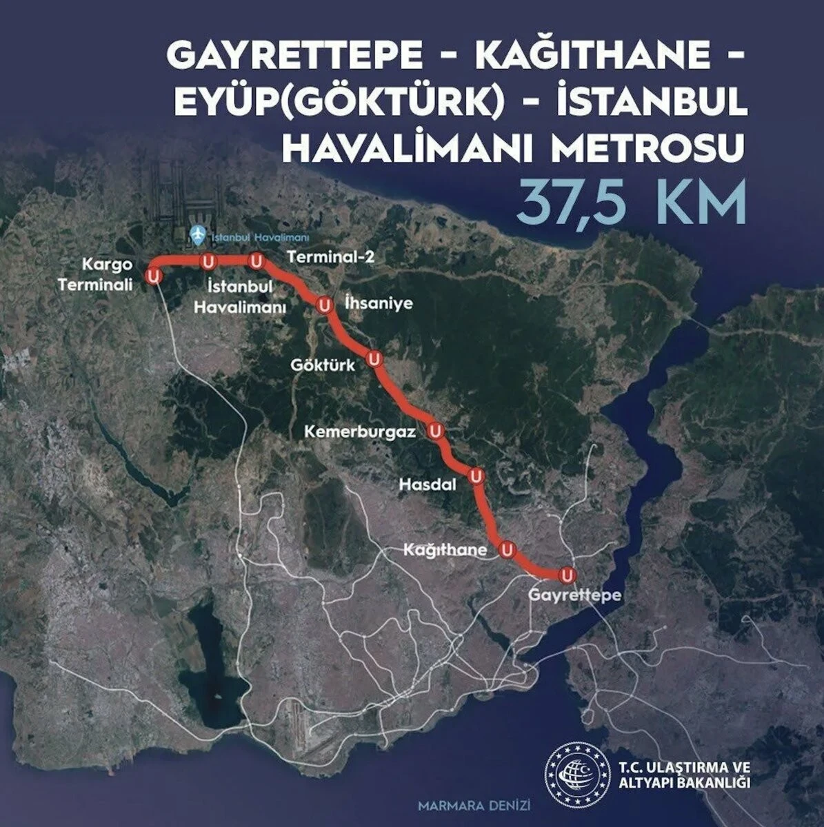 İstanbul Havalimanı metrosunda geri sayım başladı