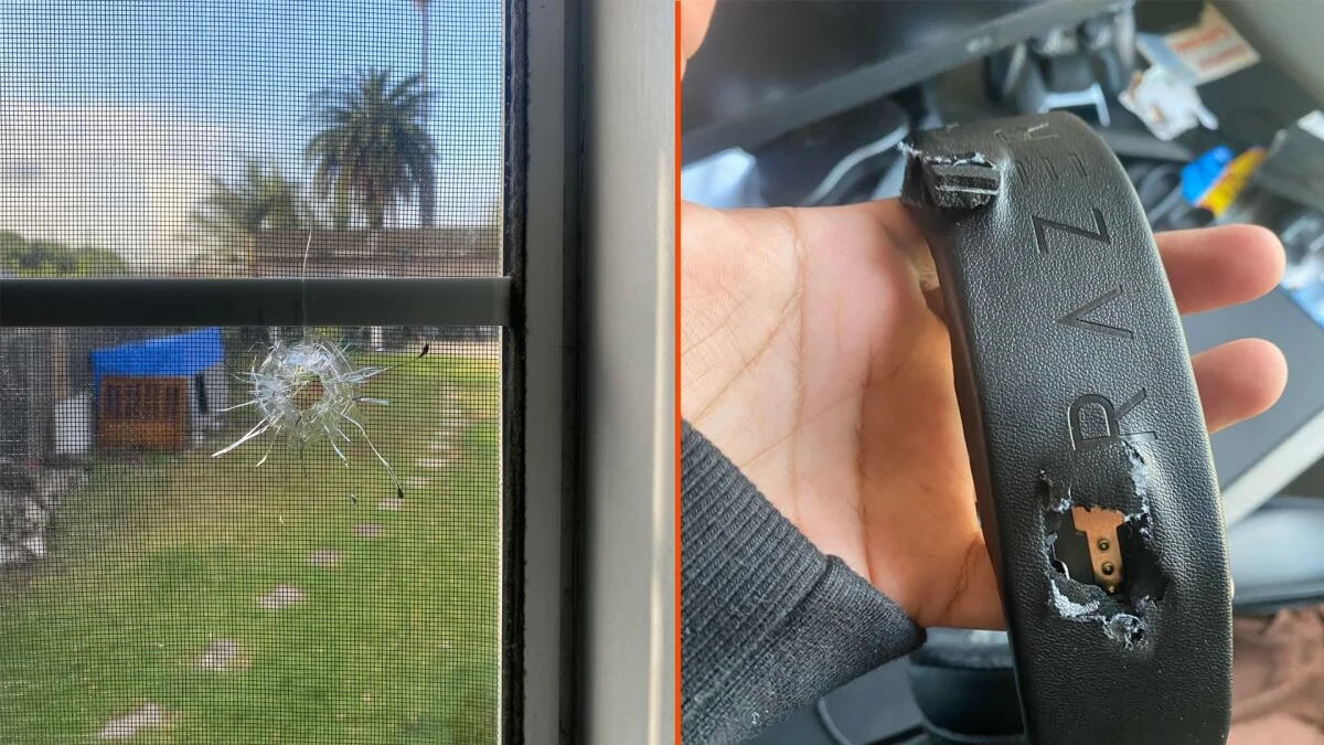 Kafasına yorgun mermi isabet eden genci kulaklığı kurtardı