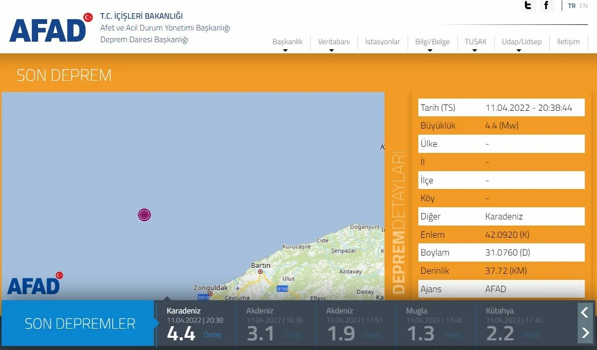 Son dakika! Karadeniz'de deprem: İstanbul'da da hissedildi