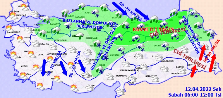 Nisan ayında kar sürprizi! Sıcaklıklar düştü, İstanbul’u sağanak vurdu (12 Nisan hava durumu)