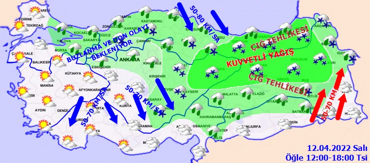 Nisan ayında kar sürprizi! Sıcaklıklar düştü, İstanbul’u sağanak vurdu (12 Nisan hava durumu)