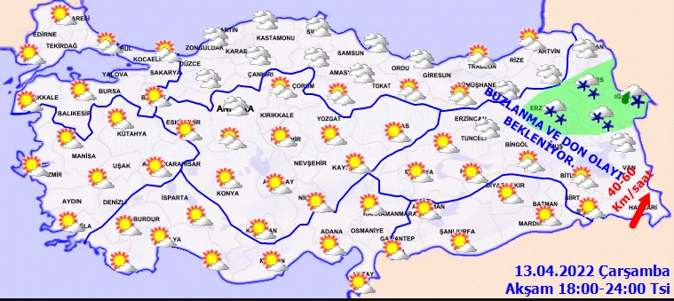 Meteoroloji'den bugün için kritik uyarı: Kar kuvvetli olacak (13 Nisan hava durumu)