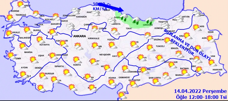 Meteoroloji tarih vererek uyardı! Şiddetli sağanak geliyor ( 14 Nisan hava durumu)