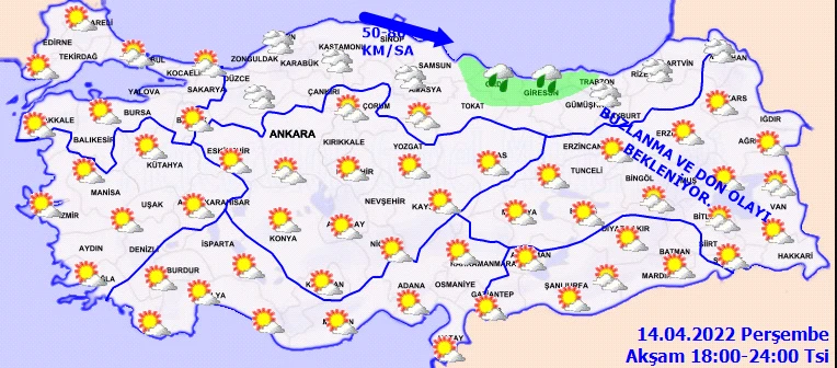 Meteoroloji tarih vererek uyardı! Şiddetli sağanak geliyor ( 14 Nisan hava durumu)