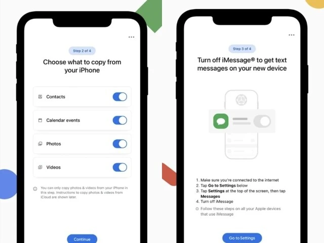 Google,iOS'tan Android'e geçiş yapmak için Switch To Android uygulamasını yayınladı