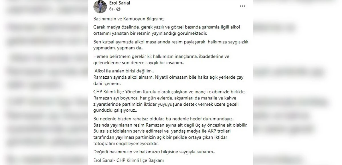 CHP'li üyenin alkollü iftar fotoğrafı ortalığı karıştırdı: Parti biletini kesti