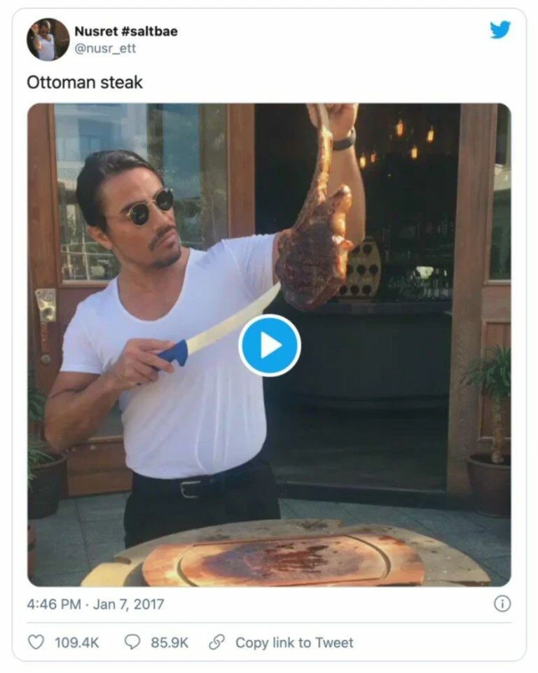 Nusret Gökçe her türlü kazanıyor! Bir tweet'i binlerce lira etti