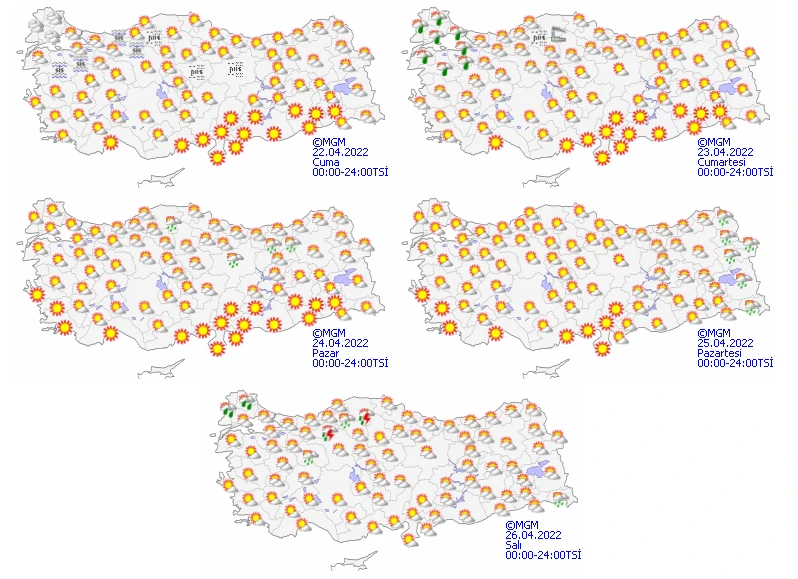 Meteoroloji’den hafta sonu için yeni uyarı: Bugün günlük güneşlik yarın yağmur fırtına!