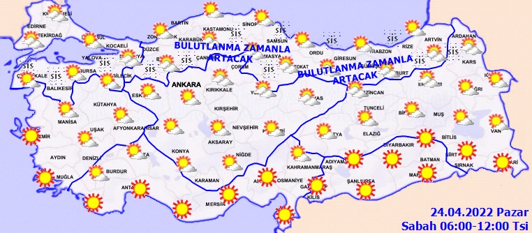 Güneşe kısa süreli veda! Meteoroloji tarih vererek uyardı: Yağmur geliyor (24 Nisan hava durumu)